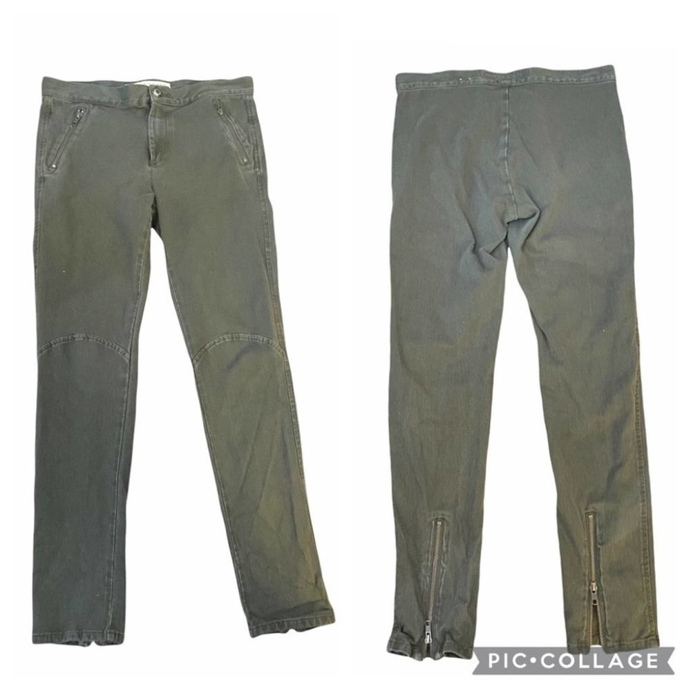 French Connection‎ Denim 72 Women Skin Tight Jeans Back zipper Green Size 10